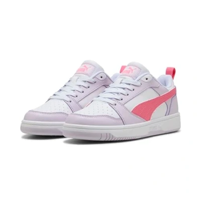 Image de PUMA Rebound V6 LO JR Basket, Lilac Frost Magic Rose White, 36 EU