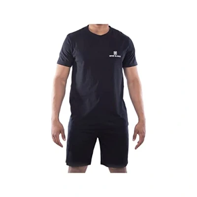 Image de Serge Blanco Homme Pyjama Ser/1/Enc Ensemble de pijama, Wes/Bk, 3XL