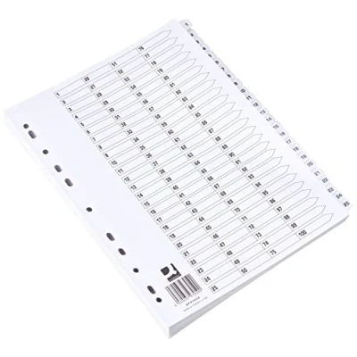 Image de Q Connect Intercalaires Mylar 1 100 A4