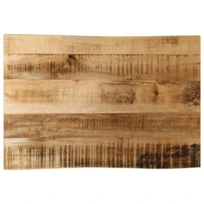 Image de vidaXL Dessus de Table Bord Vivant 70x40x2,5 cm Bois manguier Brut, en Bois, d&#039;appoint, à Vif
