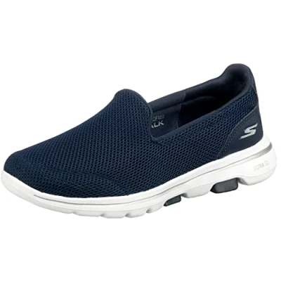 Image de Skechers Go Walk 5 Baskets Femme Blue Textile Trim 35.5 EU