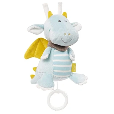 Image de Fehn Carillon en forme de dragon avec mécanisme jeu amovible à suspendre Aide au sommeil mélodie &quot;Dors petit enfant&quot; Jouets musicaux pour bébés et enfants partir 0+ mois