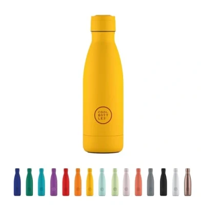 Image de Cool Bottles Bouteille Acier Inoxydable 350 ml Vivid Yellow 23,5 x 7 cm Isotherme Boissons Froides 36 Heures Chaudes 18 Triple Technology Sans BPA