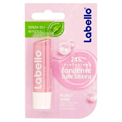 Image de LABELLO Pearly Shine 24H Hydrofuge sur les lèvres 5,5 ml