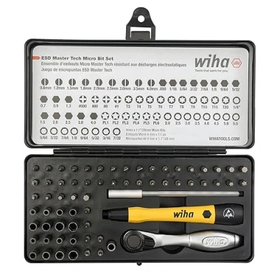 Image de Wiha 75965 Lot de 65 clés à cliquet et micro embouts ESD Safe Master Technician