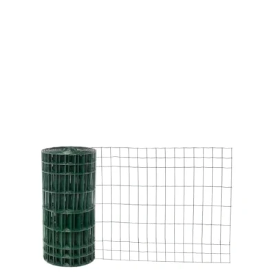 Image de Garmix Clôture de jardin Grillage soudé Vert 25 m 5 x 10 cm 2 mm (60 cm)