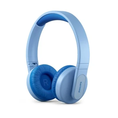 Image de Philips TAK4206BL Casque Circum aural Bluetooth pour Enfants, lumières LED colorées, Application avec contrôle Parental et Limite de Volume 85 DB, équipé Coussinets d&#039;oreille Souples (Bleu)