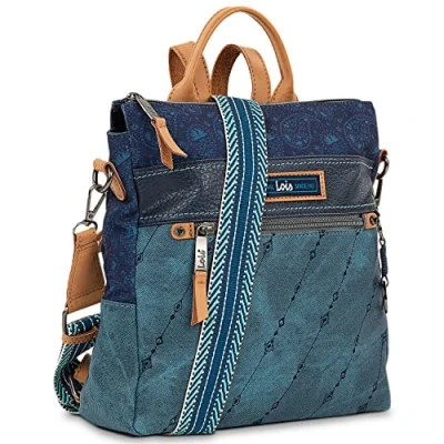 Image de Lois Sac A Dos Femme À Chic, Ados Élégant, Antivol Femme, Cuir PU, Petit SDac 315597, Bleu
