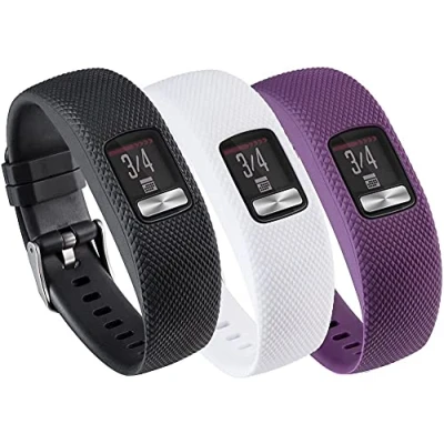 Image de Tyogeephy Bracelet pour Garmin Vivofit 4, Doux Silicone Remplacement 4 Activity Tracker, Petit, Grande