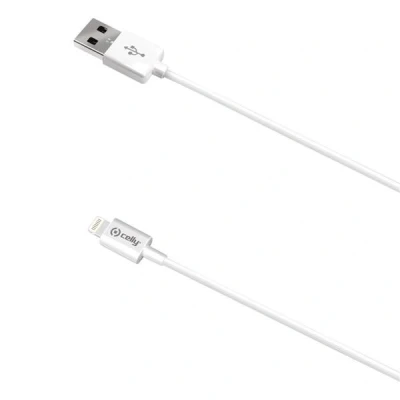 Image de Celly Data Cable USBIP52M Câble de recharge USB blanc Sync iPhone 5/5S/5C