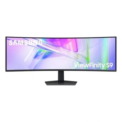 Image de Samsung Écran PC ViewFinity S95UC 49&#039;&#039;, 120Hz Dalle VA, Dual QHD (5120 x 1440), 5ms, Inclinable, Orientable, Ajustable en hauteur, KVM Switch, USB C (90W), LAN, LS49C950UAUXEN