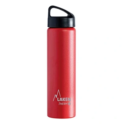 Image de Laken Bouteille Isotherme Classique en Acier Inoxydable avec Isolation Sous Vide et Goulot Large 750 ml Rouge