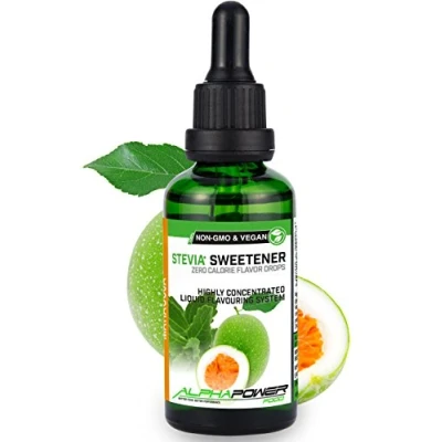Image de ALPHAPOWER FOOD Stévia Gouttes de fruit la passion arôme alimentaire naturel I Édulcorant Liquide très concentré 1 x 50 ml. flavour Stevia drops, Flavdrops