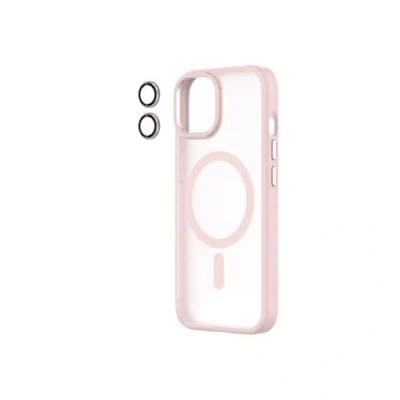 Image de Qdos Coque Hybrid Soft Snap (MAGSAFE) Rose + Camera Lens IPHONE 15
