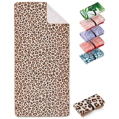 Image de Fit Flip Serviette de Plage Microfibre Fine et légère à séchage Rapide Drap XXL 100% recyclée Leo 200cm x 90cm