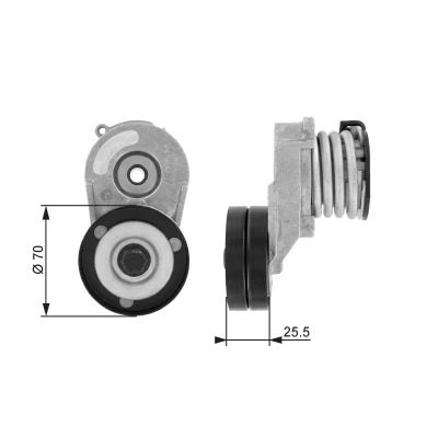 Image de GATES FleetRunner Micro V Kit T38432 Poulie Tendeur OPEL: Meriva A, Astra H 3/5 portes, GTC