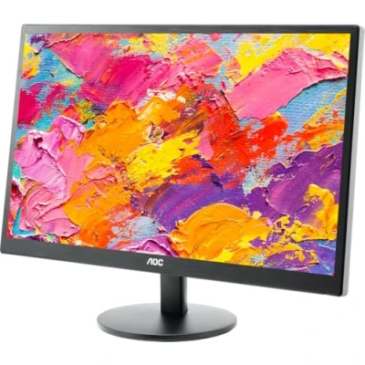 Image de AOC Moniteur E2470SWH 59,9 cm (23,6 pouces) (VGA, DVI, dalle TN, HDMI, temps de réponse 1 ms, 1920 x 1080, 60 Hz), noir, classe énergétique B