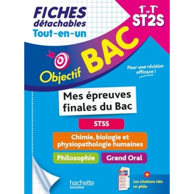 Image de Objectif Bac Fiches Tout en un 1re Term ST2S Mes épreuves finales du (Broché)