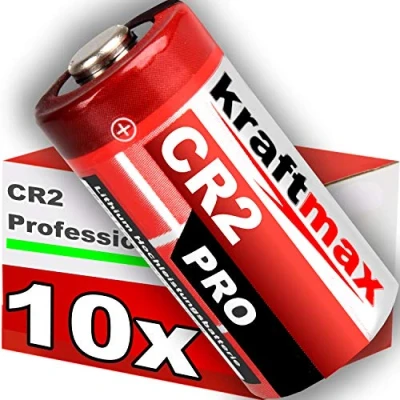 Image de Kraftmax Pack de 10 Piles CR2 3v Lithium Haute Performance pour Applications Professionnelles Nouvelle génération Pile