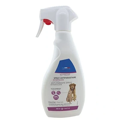 Image de Francodex Spray antiparasitaire diméthicone 500 ML, pour Chats et Chiens