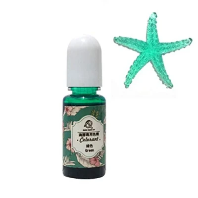 Image de Brussels08 Flacon de 10 g/flacon pigment liquide pour résine époxy, teinture UV UV, inodore la fabrication bijoux, et silicone, loisirs créatifs, vert