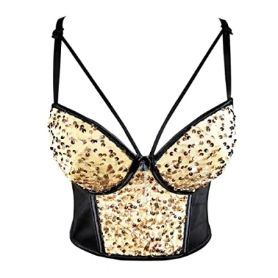 Image de Woboren paillettes Soutien gorge pour femme avec bretelles amovibles