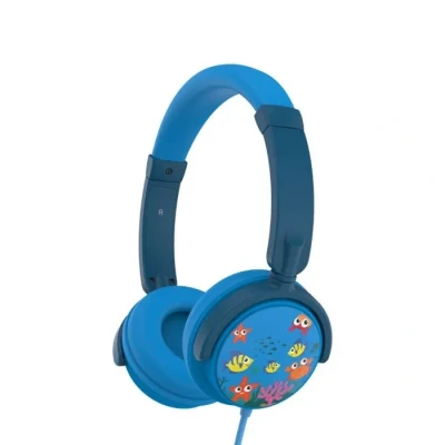 Image de Casque enfant WeKids (3 à 10 ans) réglable et rotatif, limité 85dB en jack 3.5mm, une sortie permettant de connecter un 2ème casque, modèle MER Neuf