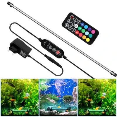 Image de Einfeben 92CM LED Aquarium Lights, Multicolore 9W Light pour aquariums d&#039;eau douce