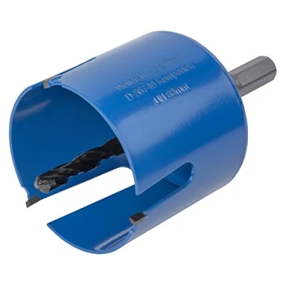 Image de wolfcraft 3882000 Trépan Traversant Multimatériaux CT Diamètre 68 mm Queue 6 Pans Avec Foret Centreur 8