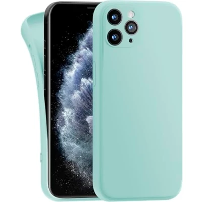 Image de MyGadget Coque Compatible avec Apple iPhone 11 Pro Case TPU Souple &amp; Soft Cover Protection Extra Fine Légère Étui Coloré Anti Choc et Rayures Vert Menthe