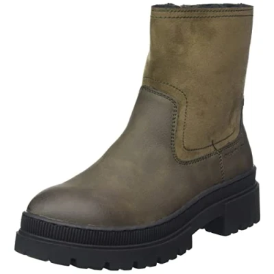 Image de TOM TAILOR Femme 4294906 Bottine, Kaki, 39 EU