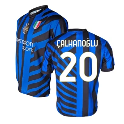 Image de Inter Maglia 2024/2026 Maillot Home 2024/2025, Noir et Bleu, M Mixte