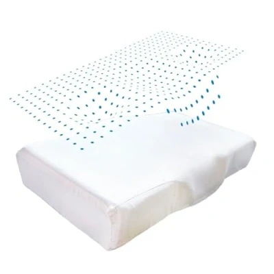 Image de Inphysio Taie d&#039;oreiller en Soie Naturelle pour Oreiller Anti Rides Ergo Hypoallergénique Doux et Respirant Hydratation de la Peau Cheveux Certifiée Oeko TEX 65 x 41x 8,5/11 cm Ivoire