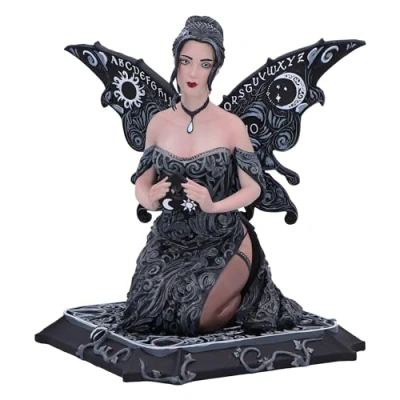 Image de Nemesis Now Spirit Board Figurine de fée en résine Noir 15 cm Motif torsadée Classique Cadeau Alternative Gothique coulée dans la Plus Fine Peinte à Main