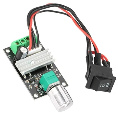 Image de Contrôleur de vitesse moteur DC6V/12V/24V 80W (PWM) interrupteur inverseur à courant continu réversible réglable pour les petits travaux bricolage