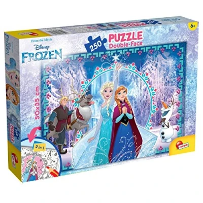 Image de Lisciani Reine des Disney Frozen NEIGES PUZZLE RECTO/VERSO 250 PIECES 52981, multicolore