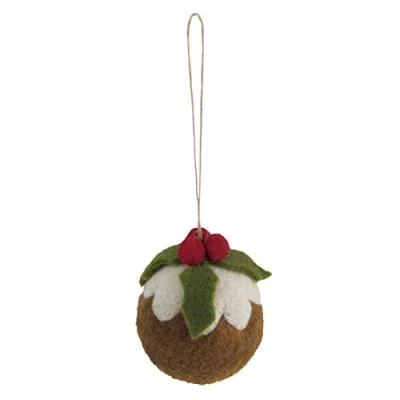 Image de Trimits Christmas Kit de feutrage à l&#039;aiguille: Pudding Noël, Laine, Coloris Assortis, Taille unique