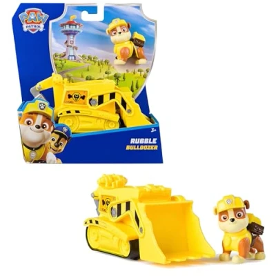 Image de Paw Patrol Pat Patrouille Véhicule Figurine Ruben Voiture À Collectionner Jouet Plastique Recyclé Enfant 3 Ans Et +