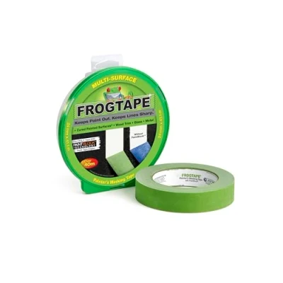 Image de Frog Tape Ruban de masquage vert multi surfaces pour peintre 24 mm x 41,1 m peinture et décoration d&#039;intérieur, des lignes nettes aucune bavure