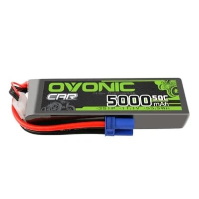 Image de OVONIC Batteria Lipo 3s 11.1V 5000mAh 50C Con connettore EC5 per RC Car Buggy Truck Truggy Team Associated Hobby