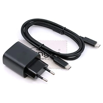 Image de Chargeur USB C 20W Compatible avec Xiaomi Mi 10 Lite 5G, 9T, 9 SE, Lite, A3, Poco M3, Redmi 8A 8, Note 9T 9S 8T 8 (2021) Pro Chiffon de Nettoyage d&#039;écran mungoo