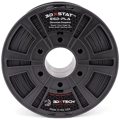 Image de 3D Xtech PLA2010750BK0 3DXSTAT Conductive ESD Filament PLA inodore, résiste aux chocs 1.75 mm 750 g noir 1 pc(s)