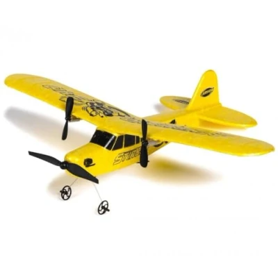 Image de Carson 500505029 Stinger 340 2.4G RTF modèle de vol télécommandé, Avion RC, avec Piles et télécommande, 100% prêt à Voler, Jaune