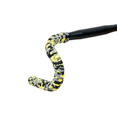 Image de Bike Ribbon Plus Cork Ruban adhésif pour guidon Noir/gris/jaune, XL