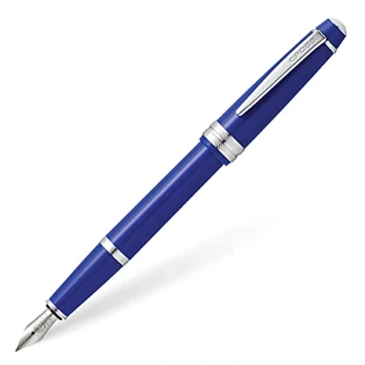 Image de Cross Bailey Light Stylo à bille Plume moyenne Medium Nib Bleu brillant