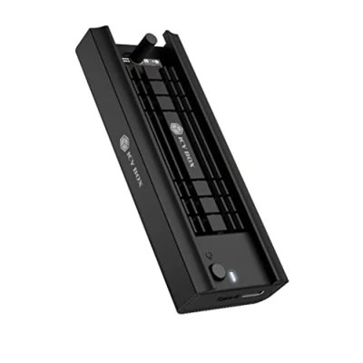 Image de ICY BOX Station d&#039;accueil pour SSD M.2 NVMe et SATA, Adaptateur USB, USB 3.2 (Gen2, 10 Gbit/s), système de Refroidissement, sans Outils, C, A, PCIe M Key, en Aluminium, IB 180MC C31
