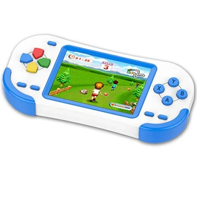 Image de Console de Jeux Portable pour Enfants Adultes Construit en 220 avec 16bit Éducation Classiques Vidéo Plug &amp; Play et Consoles Système 3.0&quot; LCD Big Écran d’Anniversaire cadeau Noël Bleu