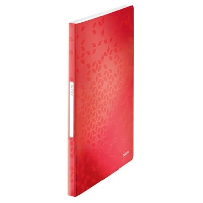 Image de Leitz WOW Porte Vues A4, 40 Pochettes Transparentes, Capacité 80 Feuilles, Coloris Rouge (46320026)