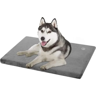 Image de EMPSIGN Coussin Chien Réversible (Frais et Chaud), Tapis Grand Taille Imperméable (89x56x7,6cm), Lit pour Mousse Haute Densité, Matelas avec Housse Lavable Amovible