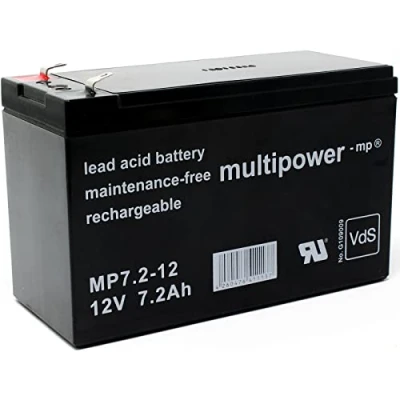 Image de Powery batterie multipower (2?12) mP7, vds 12?acide
